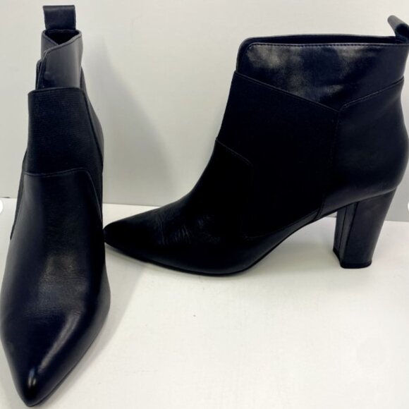 Ellen Tracy ET-Persuade 8.5 black, ankle boot, 3" heel - Picture 1 of 9